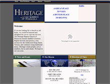 Tablet Screenshot of heritagebaptistchurchofpensacola.com